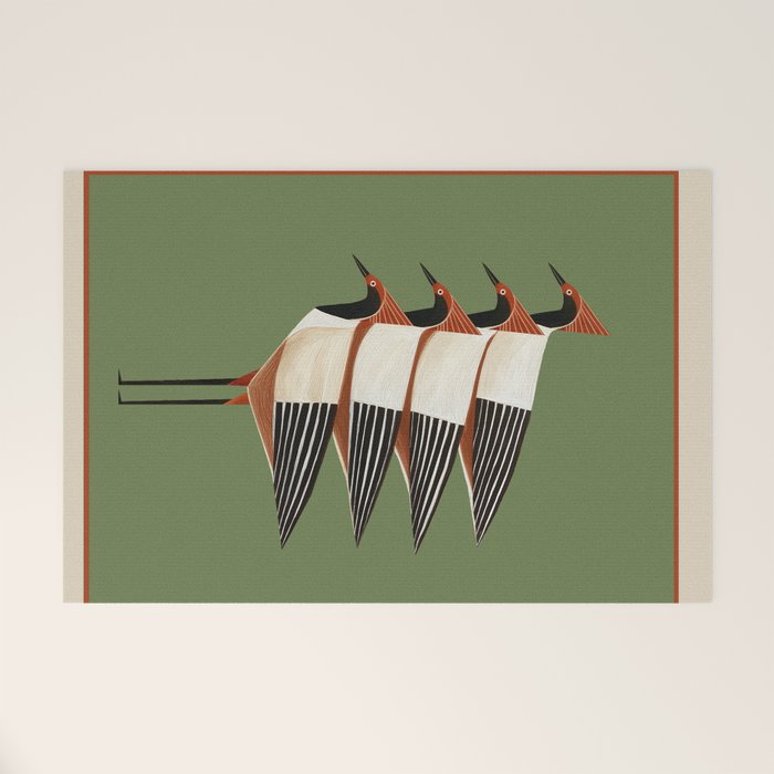 Four Birds I Welcome Mat Gallery Image 1