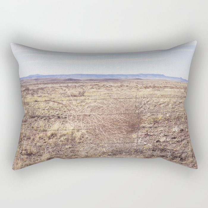 West Texas Tumbleweed x Alpine Texas Photography Rectangular Pillow Gallery Image 1