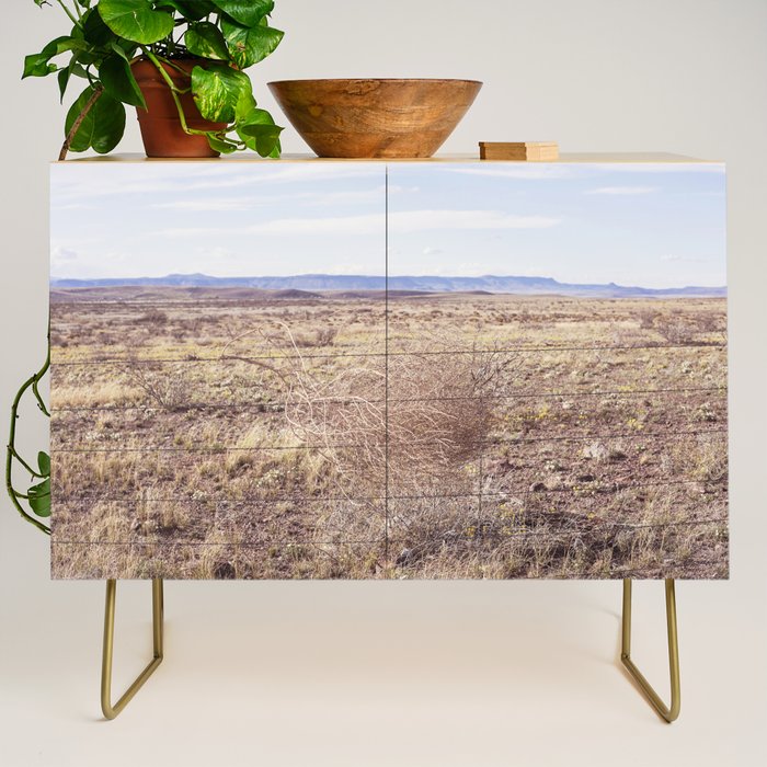 West Texas Tumbleweed x Alpine Texas Photography Credenza Gallery Image 1