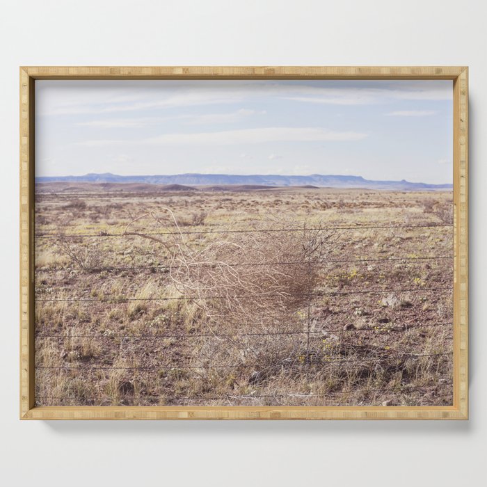 West Texas Tumbleweed x Alpine Texas Photography Serving Tray Gallery Image 1