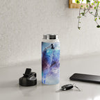 Cosmic Space Wolf Wolves Howling At Moon Water Bottle Gallery Image 4