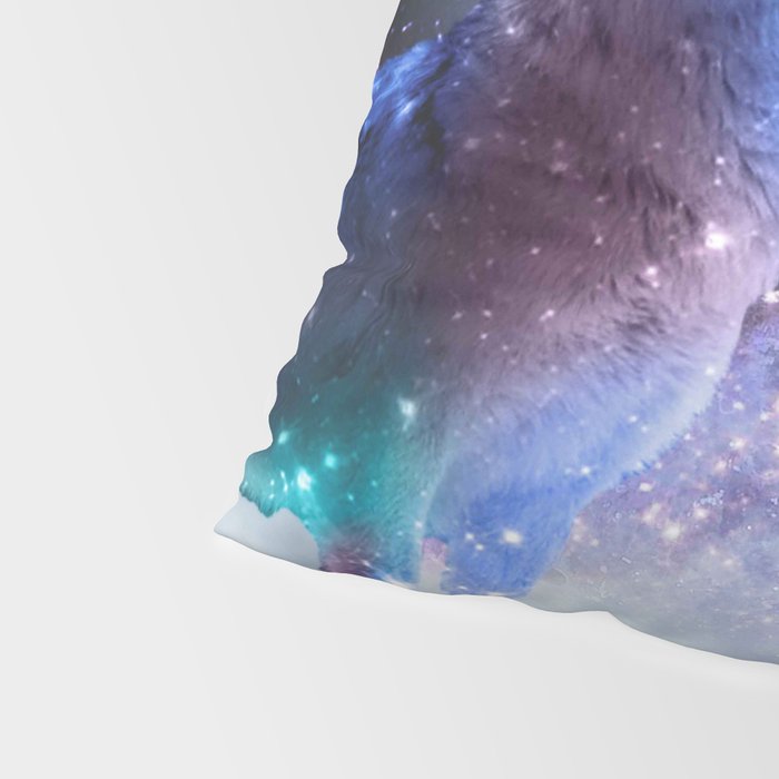 Cosmic Space Wolf Wolves Howling At Moon Pillow Sham Gallery Image 4