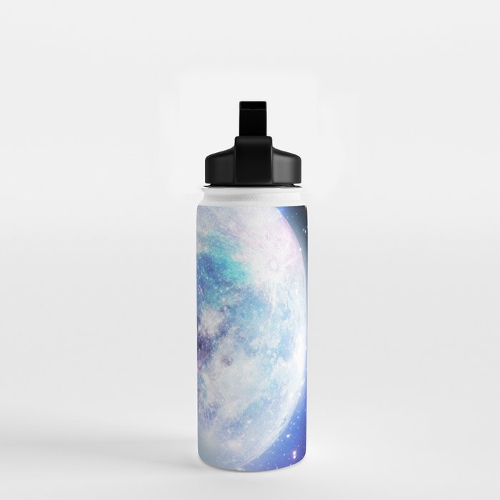 Cosmic Space Wolf Wolves Howling At Moon Water Bottle Gallery Image 2