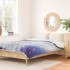 Cosmic Space Wolf Wolves Howling At Moon Duvet Cover Gallery Image 2