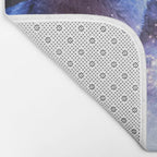 Cosmic Space Wolf Wolves Howling At Moon Bath Mat Gallery Image 2