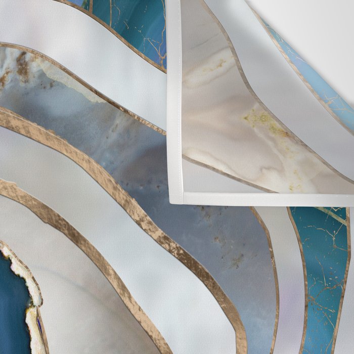 Evil Eye Mineral textures and gold Wall Tapestry Gallery Image 3