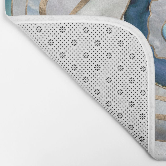 Evil Eye Mineral textures and gold Bath Mat Gallery Image 2