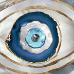 Evil Eye Mineral textures and gold Coffee Mug Gallery Image 2