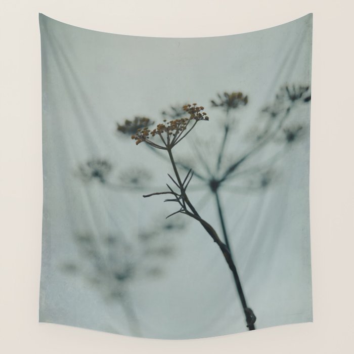 Delicate - abstract floral art photograph botanical Wall Tapestry Gallery Image 4