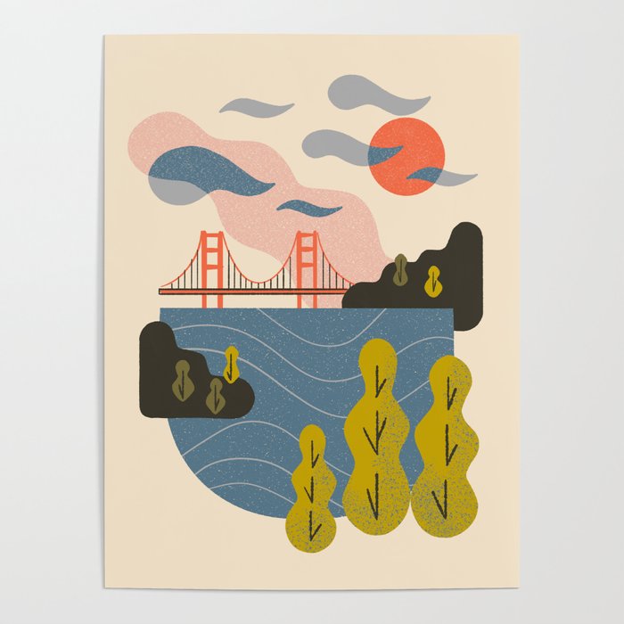 Bay Sunset Poster Gallery Image 1