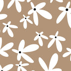 Quirky Florals in Mocha, Black and White Coffee Mug Gallery Image 2