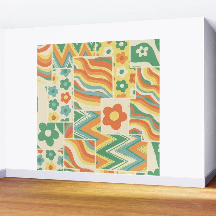 Patchwork #3 Wall Mural Gallery Image 2