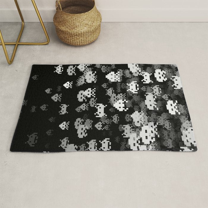 Invaded BLACK Rug Gallery Image 1