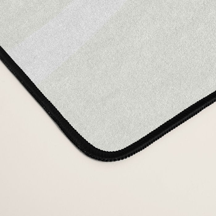 Modern Liquid Swirl Abstract Pattern in Barely There Eggshell on White Desk Mat Gallery Image 4