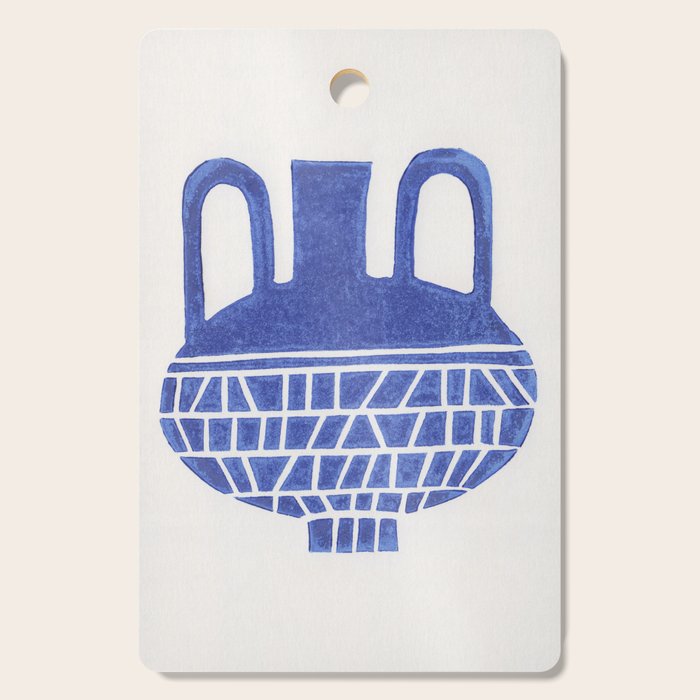 Linocut Vase #6 Cutting Board Gallery Image 1