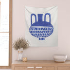 Linocut Vase #6 Wall Tapestry Gallery Image 2