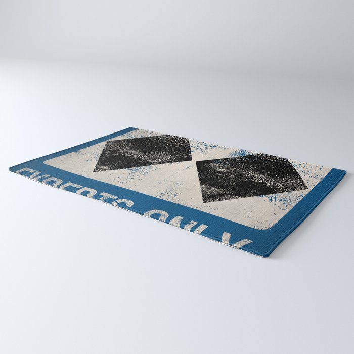Ski Patrol Experts Only Double Black Diamond 2 Rug Gallery Image 3