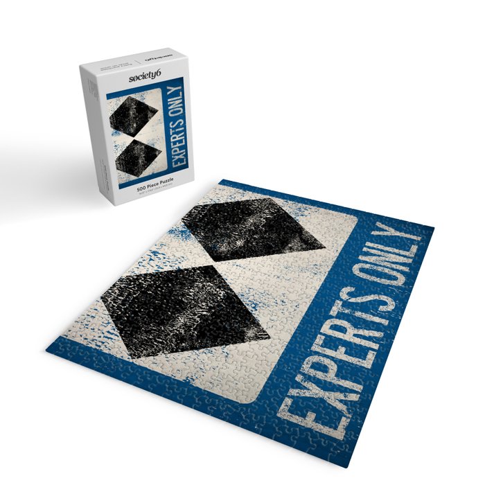 Ski Patrol Experts Only Double Black Diamond 2 Jigsaw Puzzle Gallery Image 2