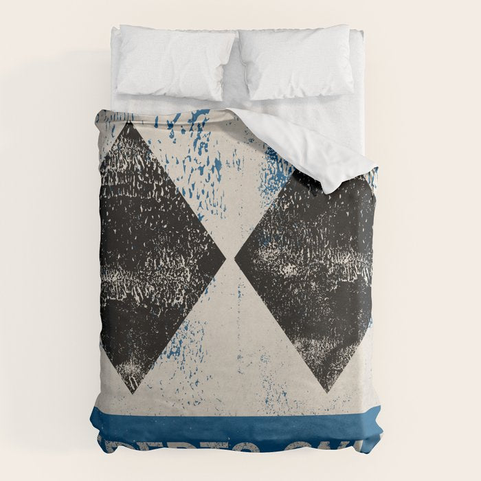 Ski Patrol Experts Only Double Black Diamond 2 Duvet Cover Gallery Image 6