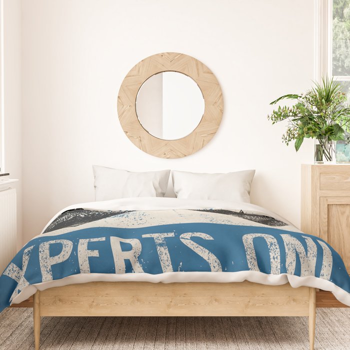 Ski Patrol Experts Only Double Black Diamond 2 Duvet Cover Gallery Image 3