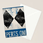 Ski Patrol Experts Only Double Black Diamond 2 Stationery Card Gallery Image 2