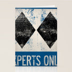 Ski Patrol Experts Only Double Black Diamond 2 Stationery Card Gallery Image 2