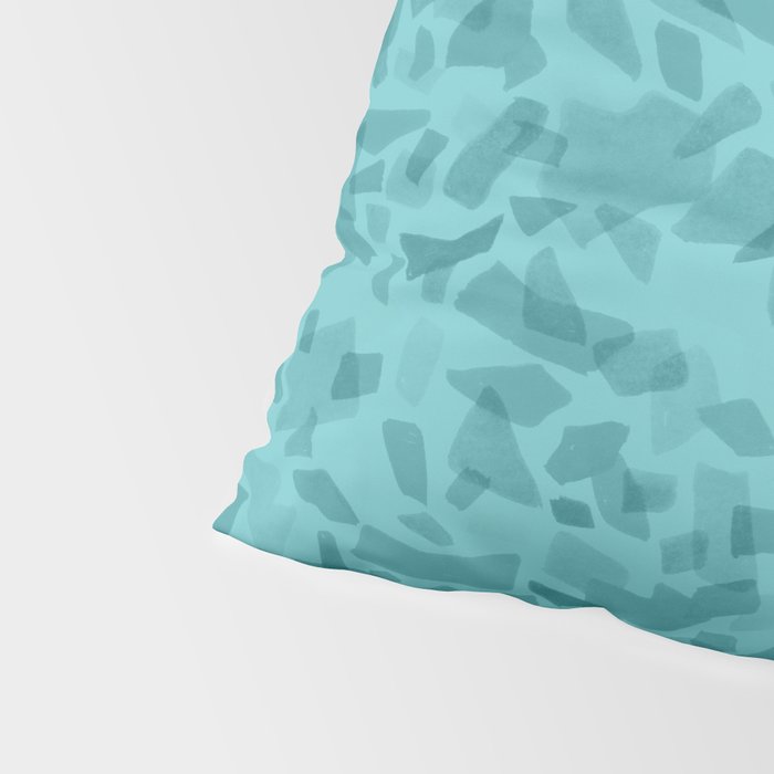 Turquoise Terrazzo Tile Pillow Sham Gallery Image 4
