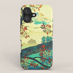 At Suidi - Autumn Mountain & Tree Ukiyoe Nature Landscape iPhone Case Gallery Image 1