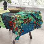 At Suidi - Autumn Mountain & Tree Ukiyoe Nature Landscape Tablecloth Gallery Image 3