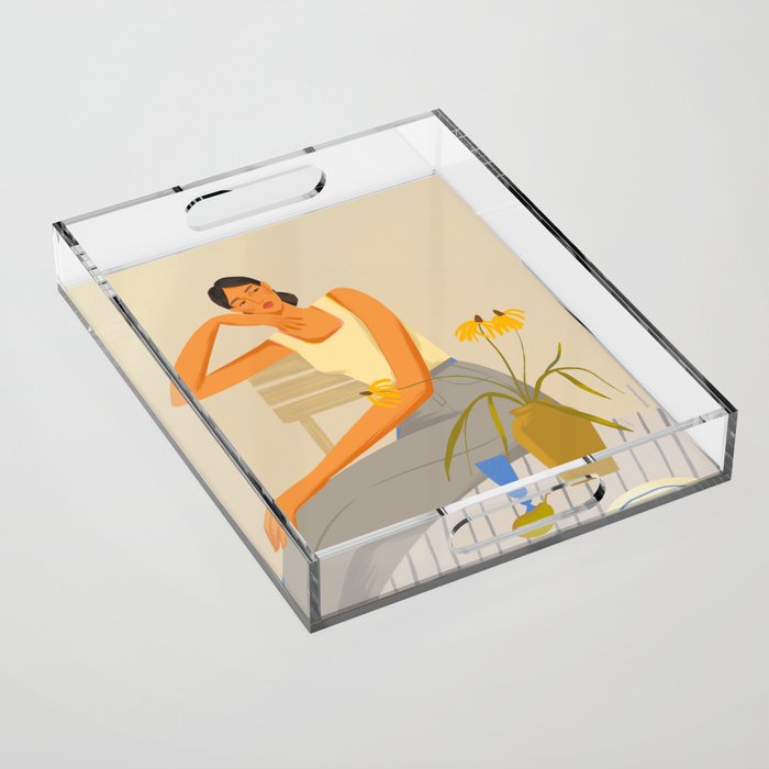  portrait of a lady Acrylic Tray Gallery Image 1