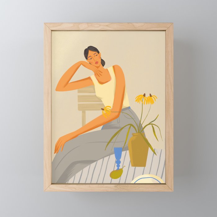  portrait of a lady Mini Art Print Gallery Image 1