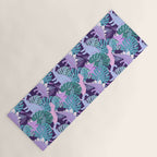 Jungle Dinosaur - Purple Yoga Mat Gallery Image 1