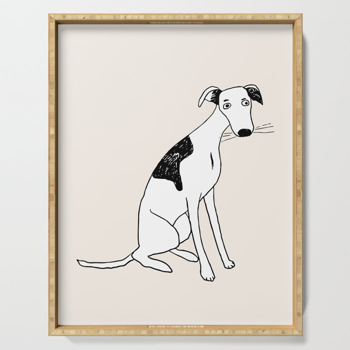 Lulu the dog Serving Tray Gallery Image 1
