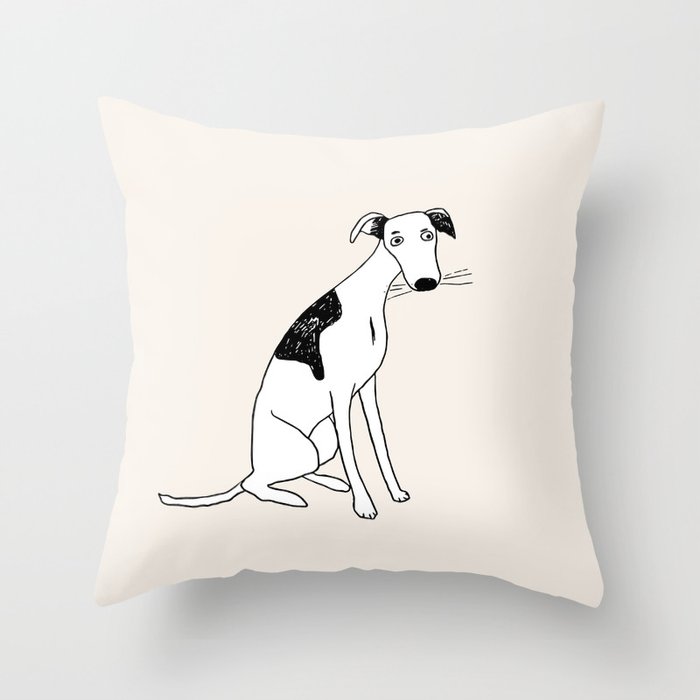 Lulu the dog Throw Pillow Gallery Image 6