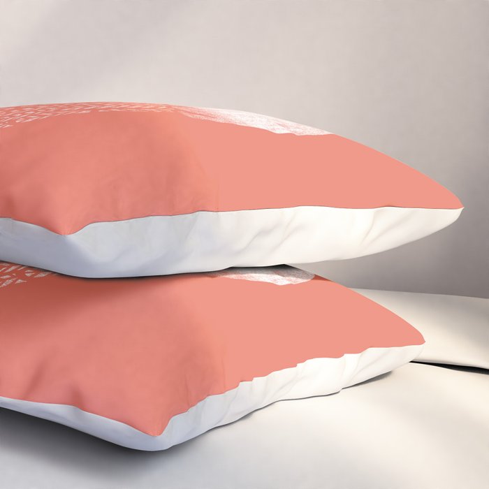 Love birds sitting on a tree Pillow Sham Gallery Image 3