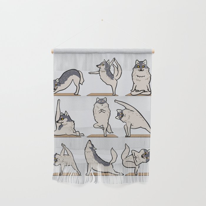 Wolf Yoga Wall Hanging Gallery Image 1