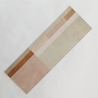 Minimalist Neutral Geometric Abstract Artwork Yoga Mat Gallery Image 1