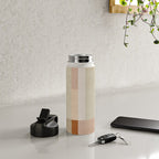 Minimalist Neutral Geometric Abstract Artwork Water Bottle Gallery Image 4