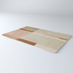 Minimalist Neutral Geometric Abstract Artwork Rug Gallery Image 3