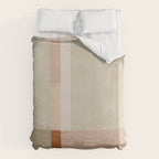 Minimalist Neutral Geometric Abstract Artwork Duvet Cover Gallery Image 6