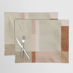 Minimalist Neutral Geometric Abstract Artwork Placemat Gallery Image 1