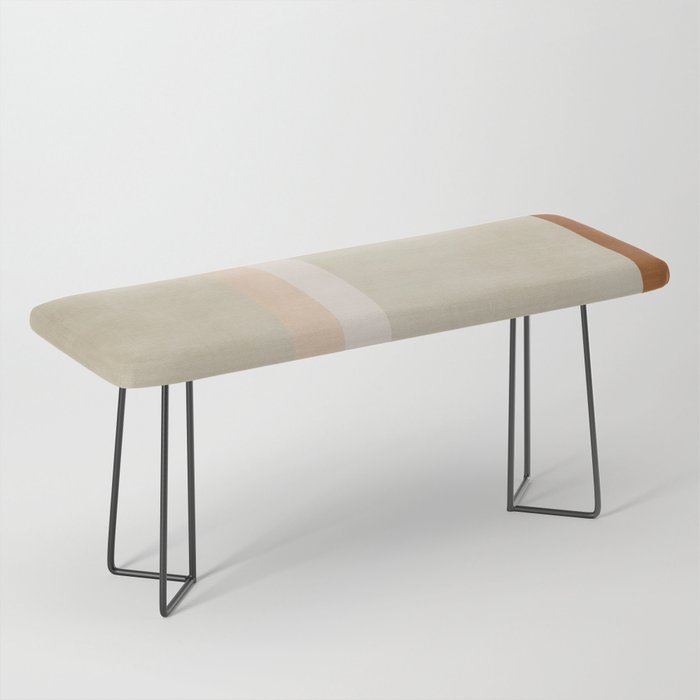 Minimalist Neutral Geometric Abstract Artwork Bench Gallery Image 1