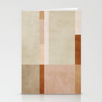 Minimalist Neutral Geometric Abstract Artwork Stationery Card Gallery Image 2