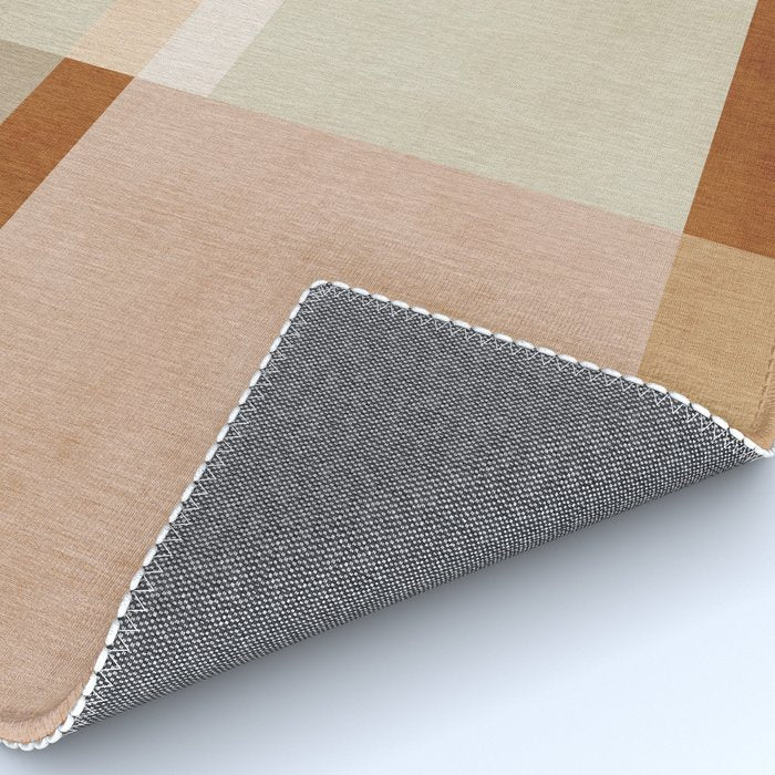 Minimalist Neutral Geometric Abstract Artwork Rug Gallery Image 4