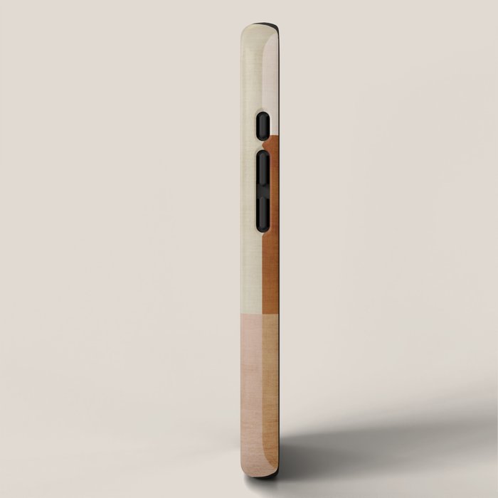 Minimalist Neutral Geometric Abstract Artwork iPhone Case Gallery Image 2