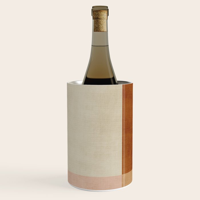 Minimalist Neutral Geometric Abstract Artwork Wine Chiller Gallery Image 3