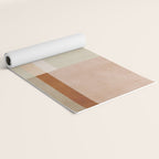 Minimalist Neutral Geometric Abstract Artwork Yoga Mat Gallery Image 2