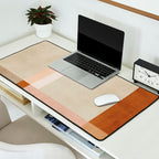 Minimalist Neutral Geometric Abstract Artwork Desk Mat Gallery Image 2