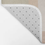 Minimalist Neutral Geometric Abstract Artwork Bath Mat Gallery Image 2