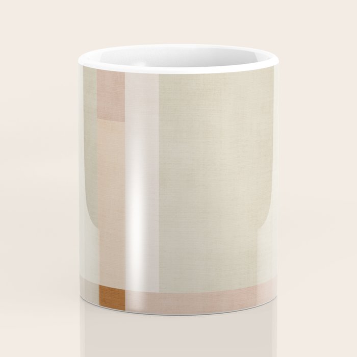 Minimalist Neutral Geometric Abstract Artwork Coffee Mug Gallery Image 4